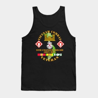 Vietnam Combat Veteran w 20th Engineer Brigade  SSI Tank Top